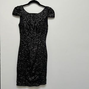 AKIRA BLACK SEQUIN DRESS